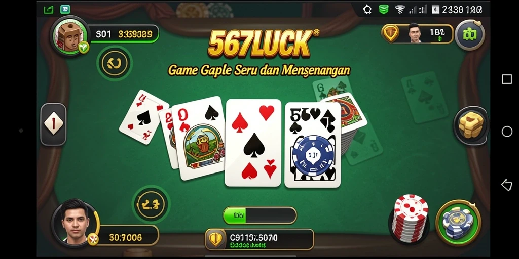 Tampilan screenshot gameplay Gaple yang seru dan interaktif.
