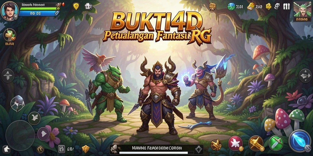 Tampilan gameplay RPG yang mendebarkan dalam BUKTI4D.