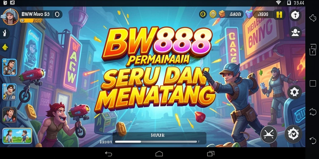 Screenshot BW888 menampilkan karakter beraksi dalam permainan Arcade yang seru.