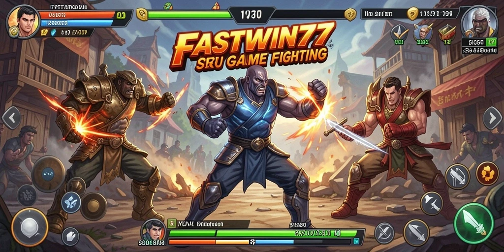 Tampilan aksi seru dalam pertarungan game FASTWIN77.
