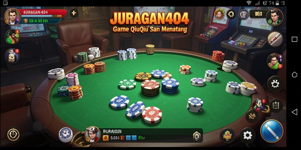 Tampilan gameplay QiuQiu yang seru dan mengasyikkan.