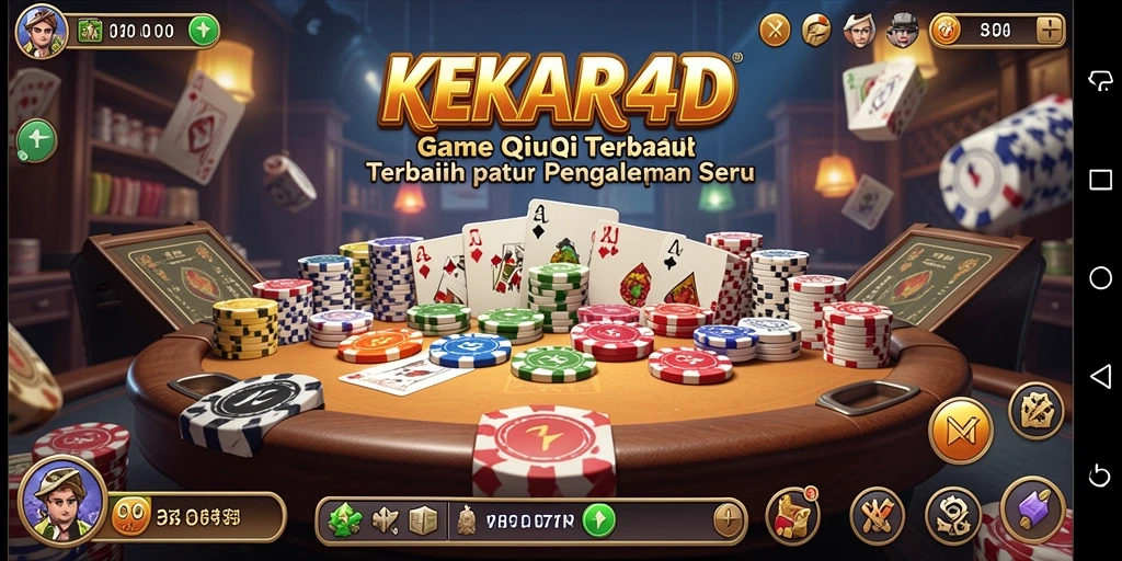 Screenshot gameplay KEKAR4D menampilkan serunya permainan QiuQiu.