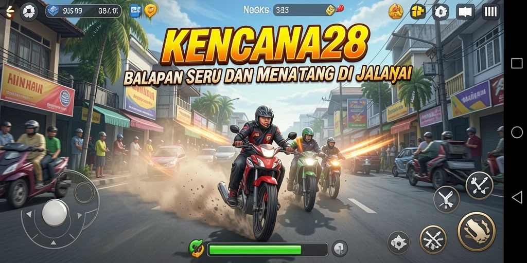 Tampilan menegangkan dari gameplay KENCANA28 yang penuh aksi.