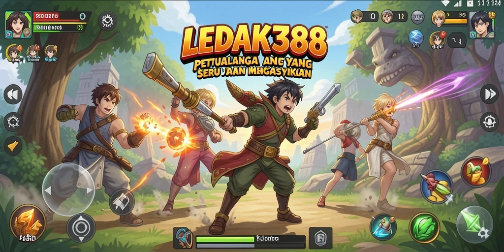 Screenshot LEDAK388 menunjukkan aksi seru di dunia anime.