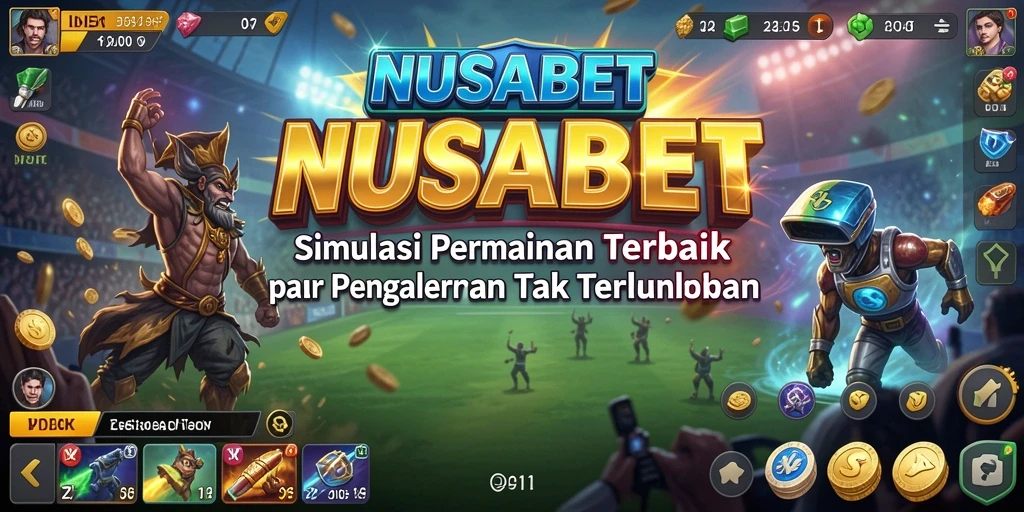 Tampilan screenshot utama NUSABET dengan gameplay yang mendebarkan