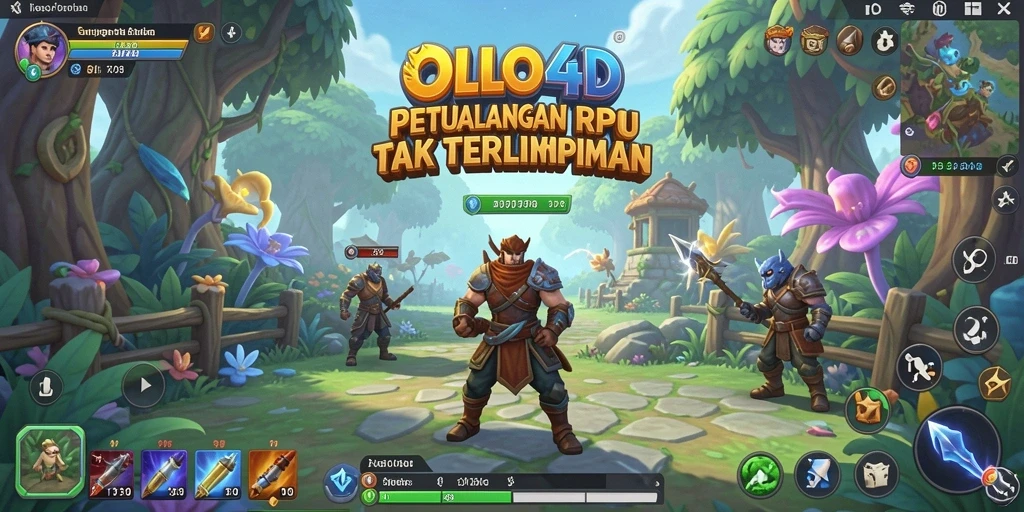 Tampilan gameplay OLLO4D yang seru dan mendebarkan saat pertarungan berlangsung.