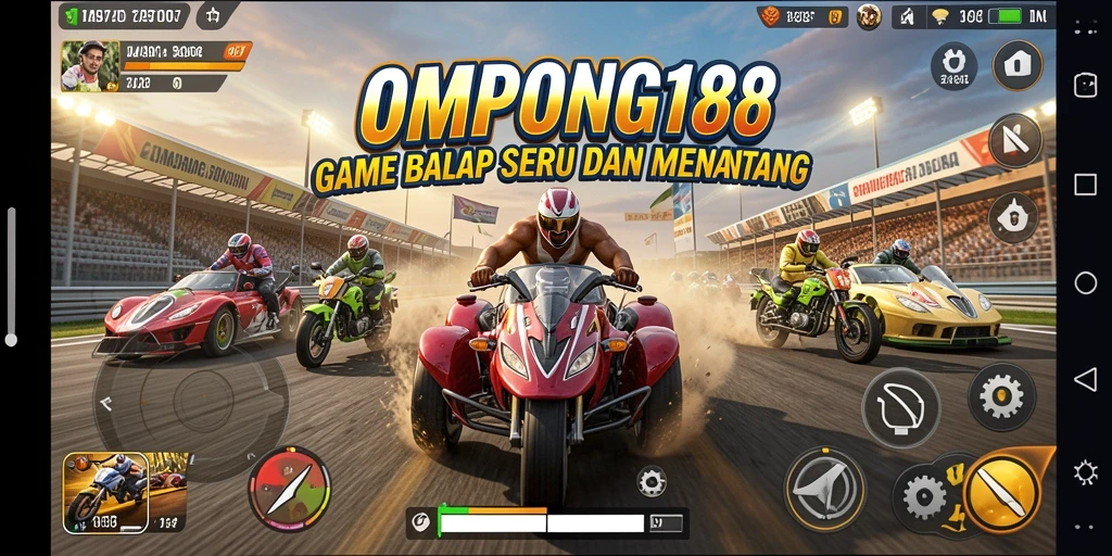 Tampilan gameplay OMPONG188 yang menegangkan dan seru.