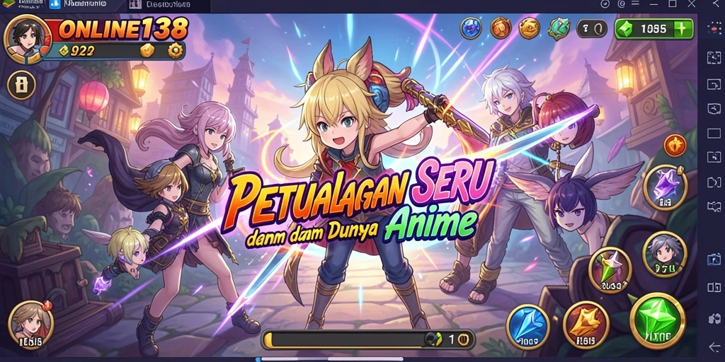 Gameplay menarik dalam dunia Anime yang penuh warna.
