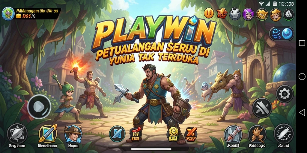 Tampilan gameplay <strong>PLAYWIN</strong> yang memukau dan menantang petualangan.