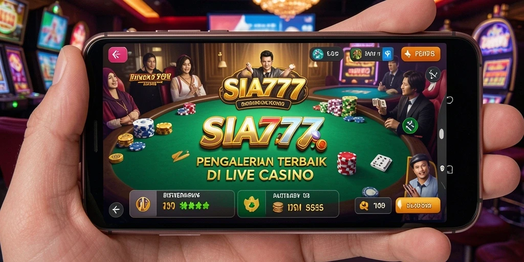 Screenshot gameplay SIA777 yang menampilkan suasana Live Casino yang nyata.