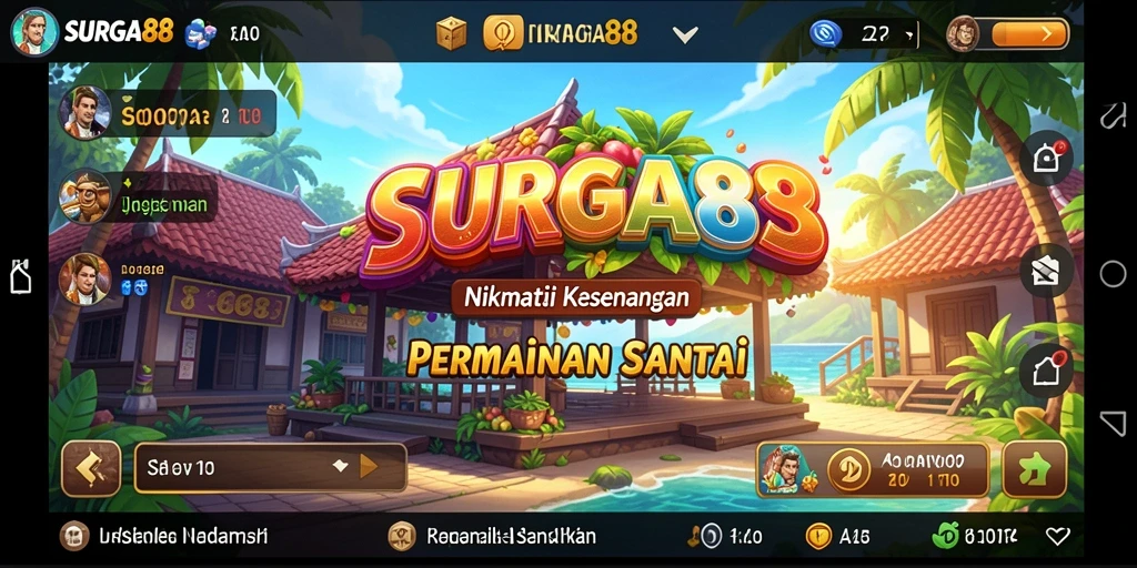 Tampilan menarik dari gameplay SURGA88 yang menyenangkan dan berwarna.