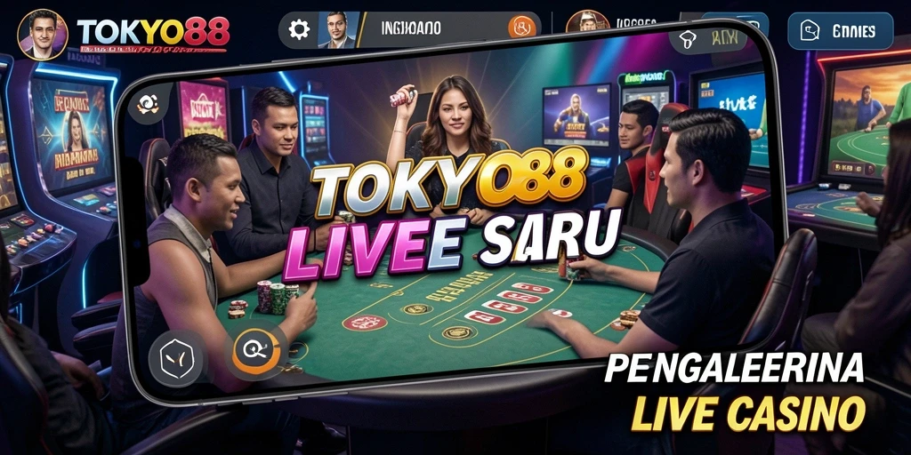 Screenshot TOKYO88 yang menampilkan keseruan gameplay Live Casino.