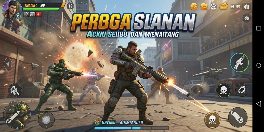 Tampilan gameplay V98 yang menakjubkan dalam aksi.