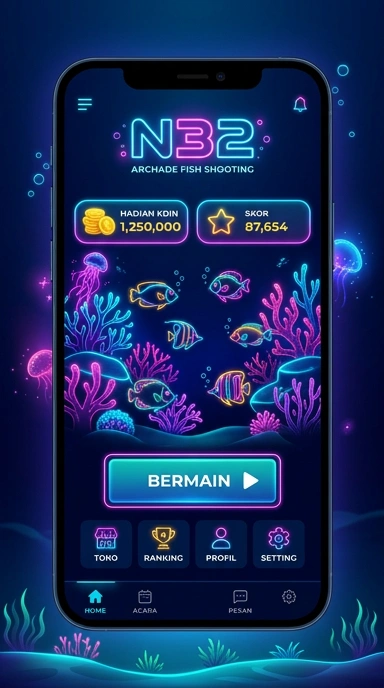 Screenshot utama aplikasi n32 dengan antarmuka yang user-friendly.